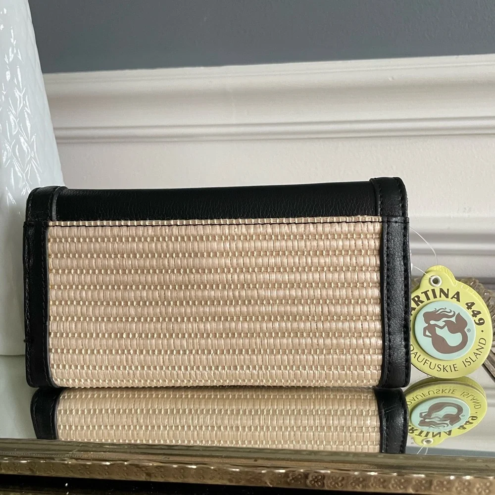 Spartina 449 Ebony Bamboo Chic Wallet - NEW - Picture 7 of 8